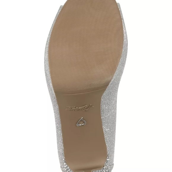 Thalia Sodi Lenna Beaded Heel Pumps Silver -7 - Picture 5 of 9